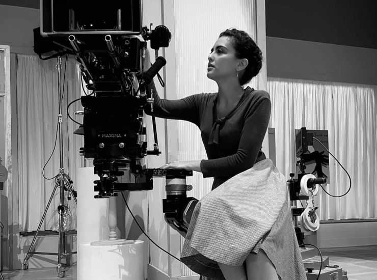 Chiara Russo sul set - fonte Instagram - c4comic.it