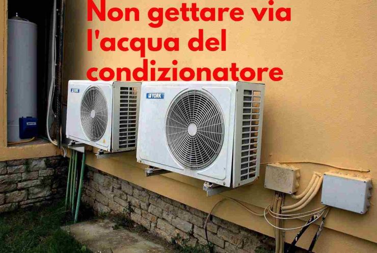 L'acqua del condizionatore