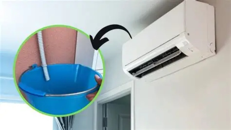 L'acqua del condizionatore da raccogliere