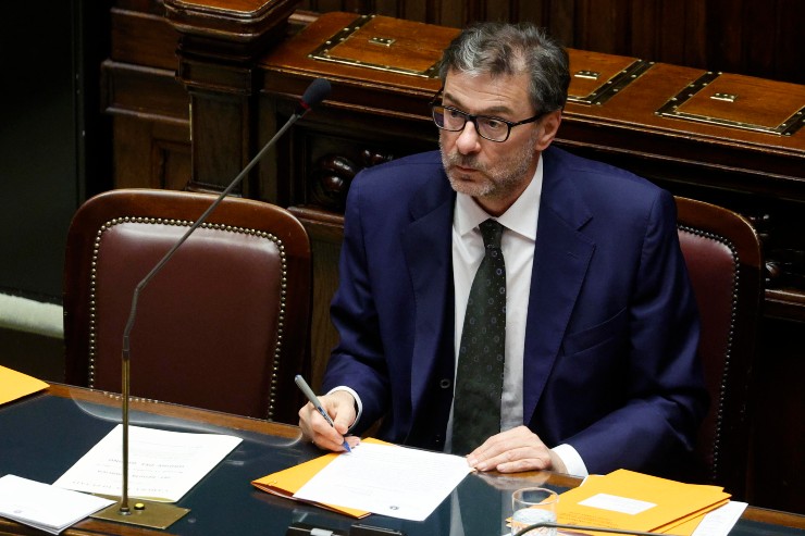 Il ministro dell'Economia Giancarlo Giorgetti
