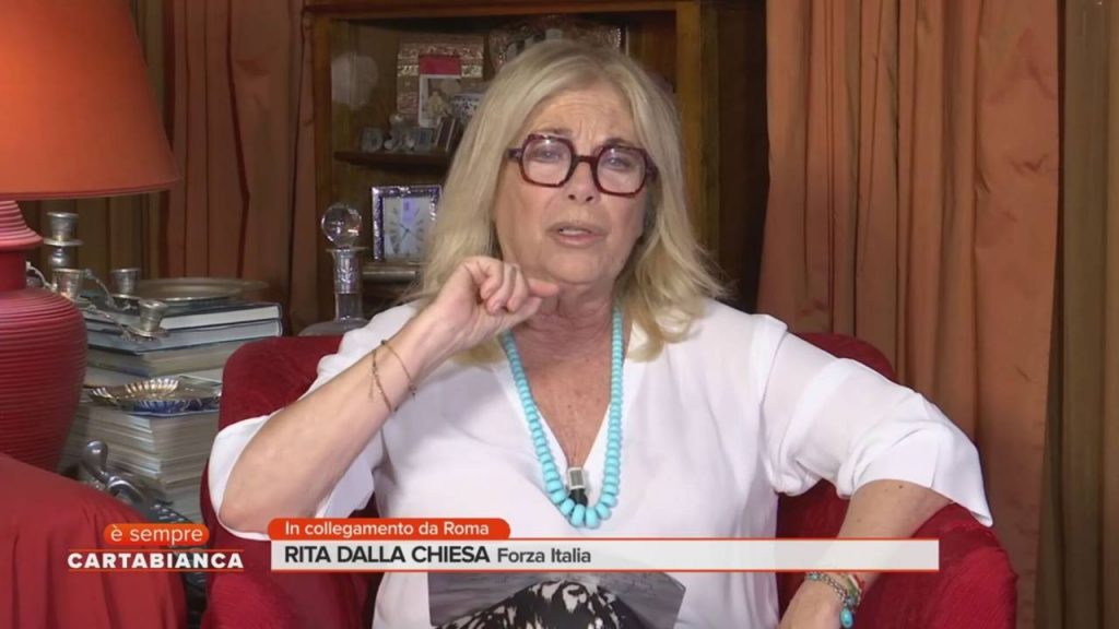 la dichiarazione di Rita dalla Chiesa sull'amore