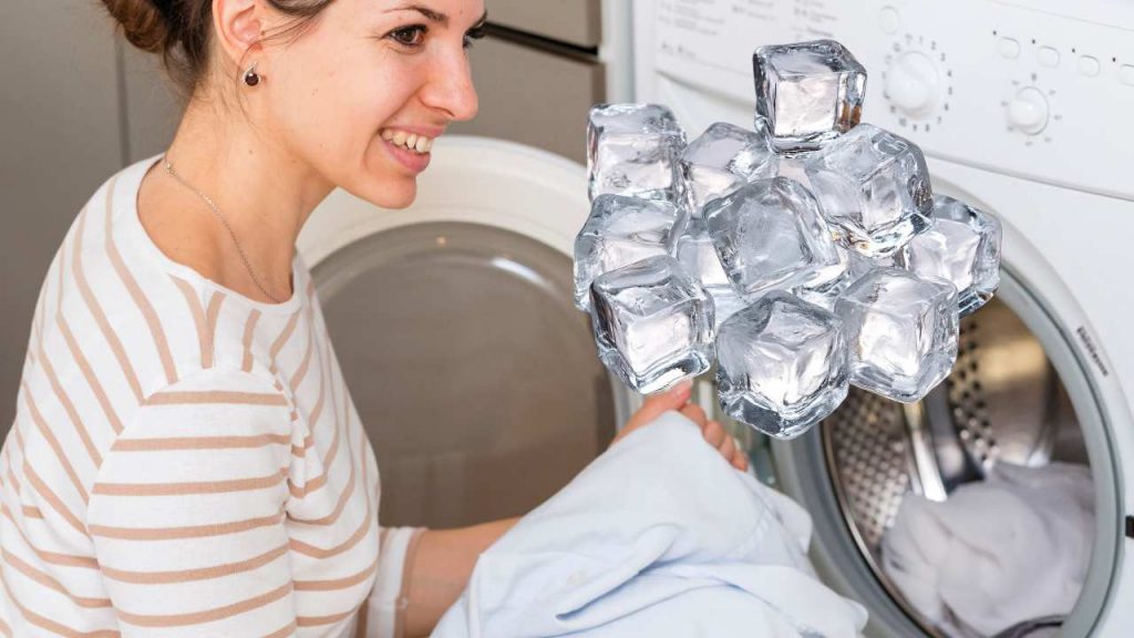Ghiaccio, non metterlo solo nel bicchiere: buttalo in lavatrice mentre fai il bucato