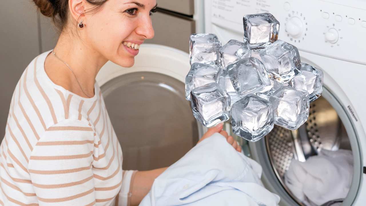 Ghiaccio, non metterlo solo nel bicchiere: buttalo in lavatrice mentre fai il bucato